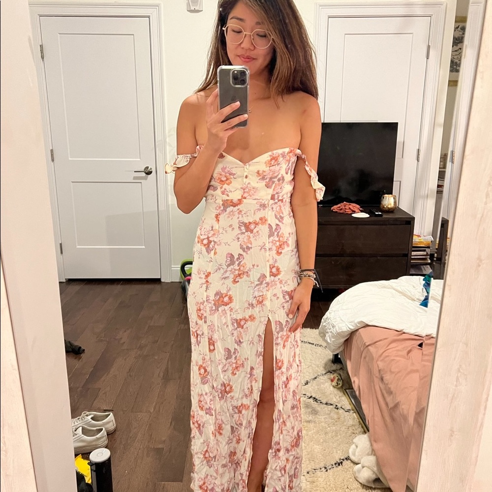 flynn skye barbot pink floral dress